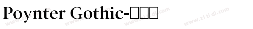 Poynter Gothic字体转换
